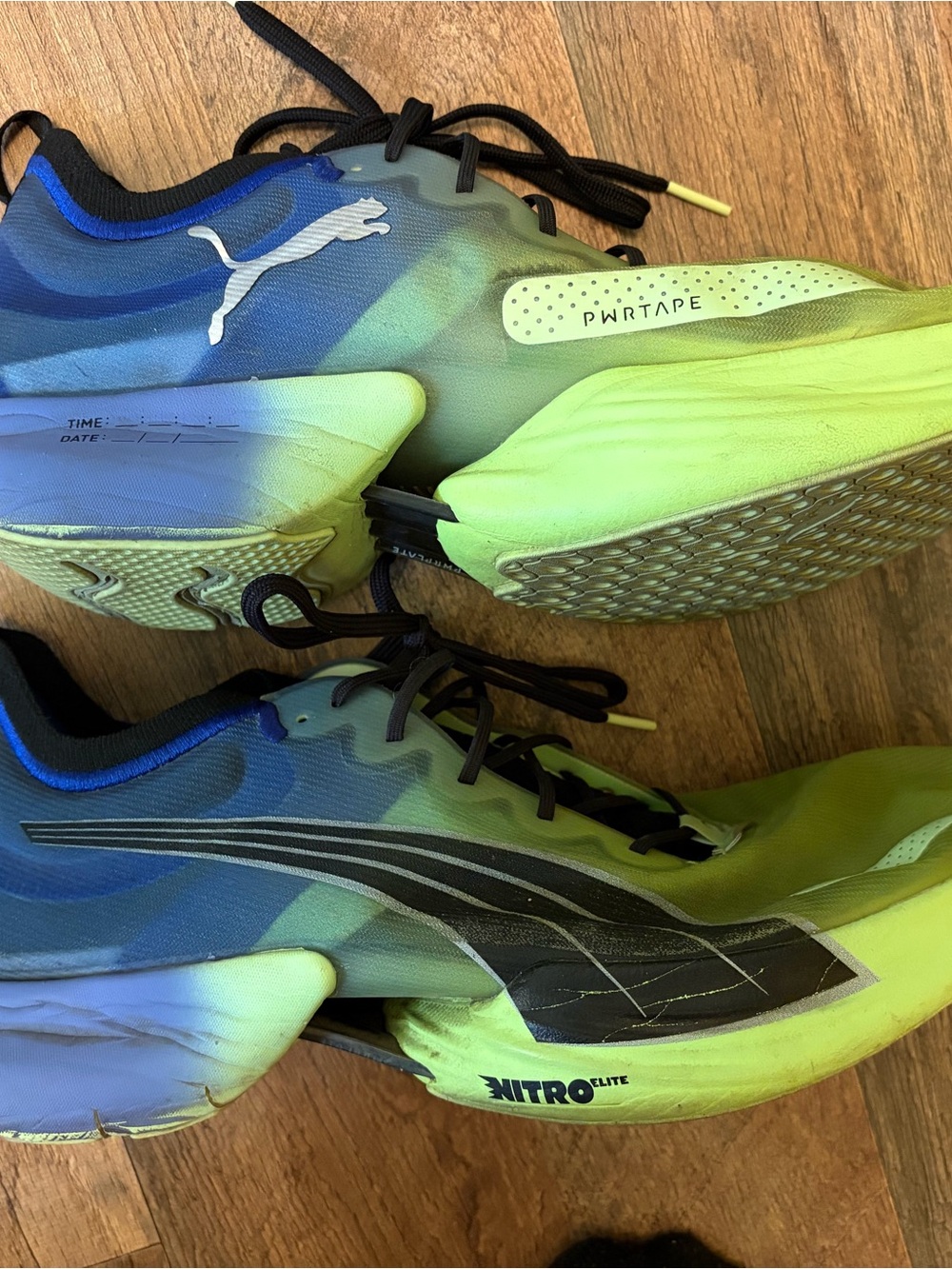Puma Nitro Elite Men's Running Shoes - Blue & Green